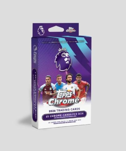 2026 Topps Chrome Premier League EPL Soccer Hanger