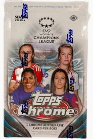 2023/24 Topps Chrome UEFA Women's Champions League Soccer Hobby