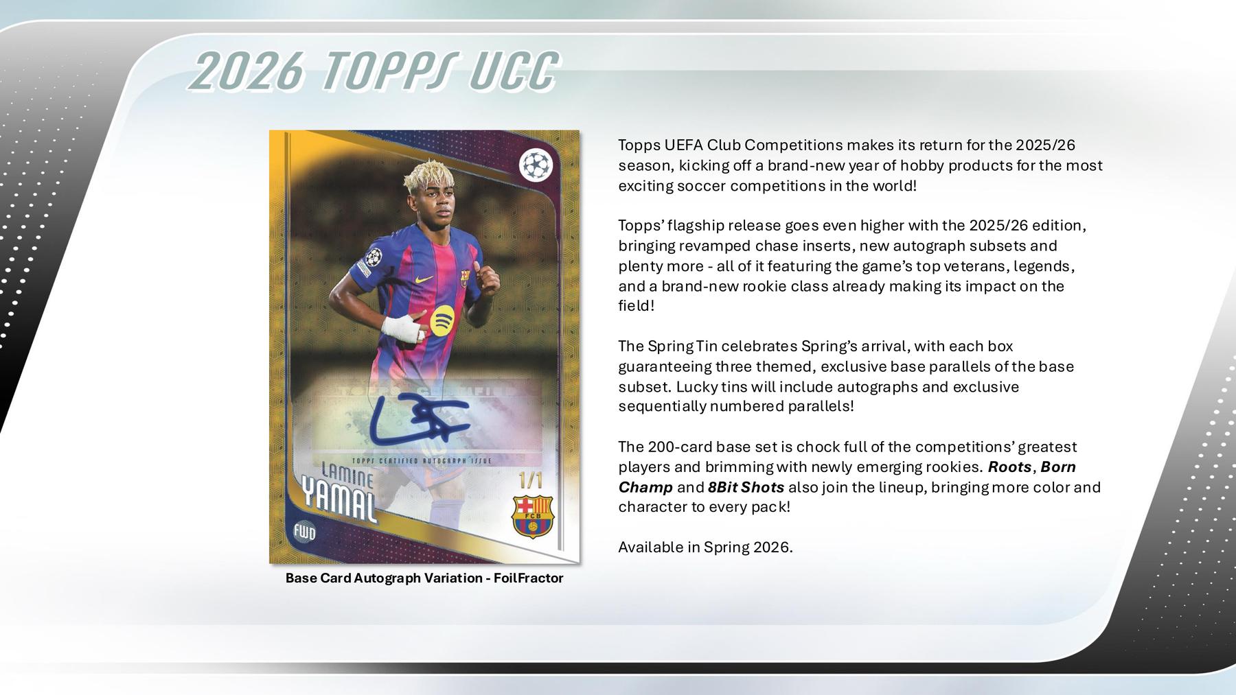 2025/26 Topps UEFA Club Competitions Soccer Spring Tin – Dave