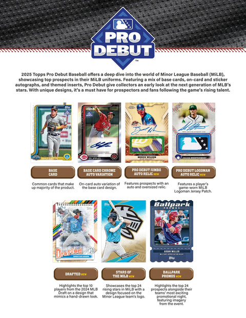 2025 Topps Pro Debut Baseball Hobby Jumbo