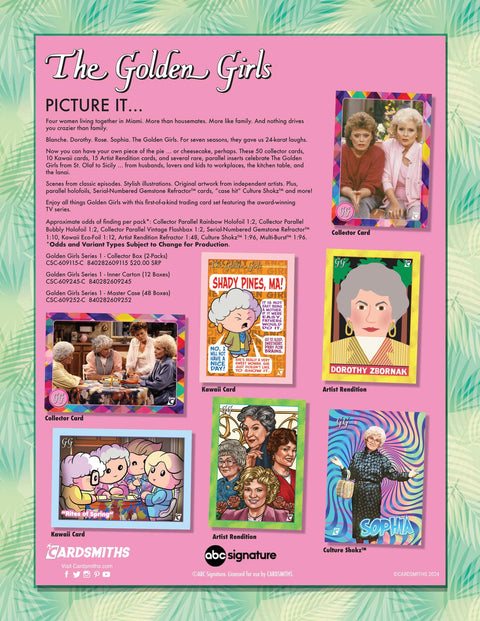 The Golden Girls Series 1 Trading Cards Hobby (Cardsmiths 2024)