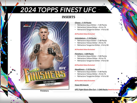 2024 Topps UFC Finest 6-Pack Blaster Box