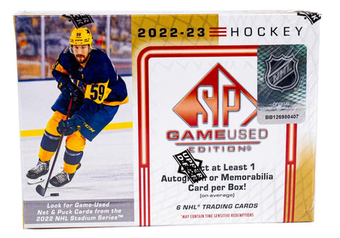 2022/23 Upper Deck SP Game Used Hockey Hobby