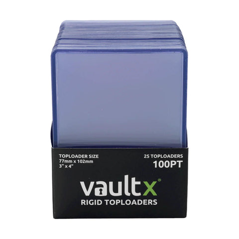 Vault X 3x4 Thick 130pt. Toploader 25-Count Pack