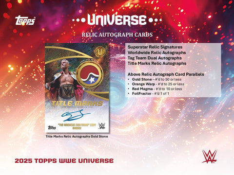 2025 Topps WWE Universe Wrestling 6-Pack Blaster