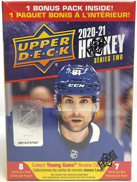 2020/21 Upper Deck Series 2 Hockey 7-Pack Blaster