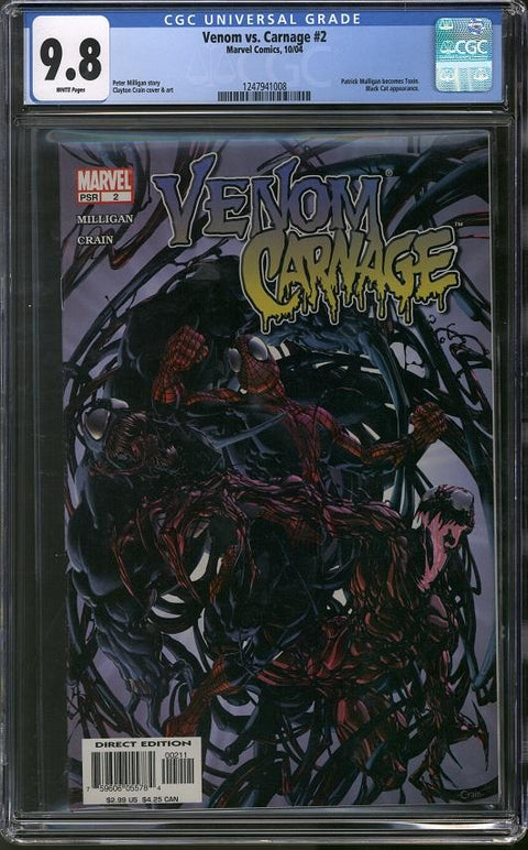 Venom vs. Carnage #2 CGC 9.8 (W) *1247941008*