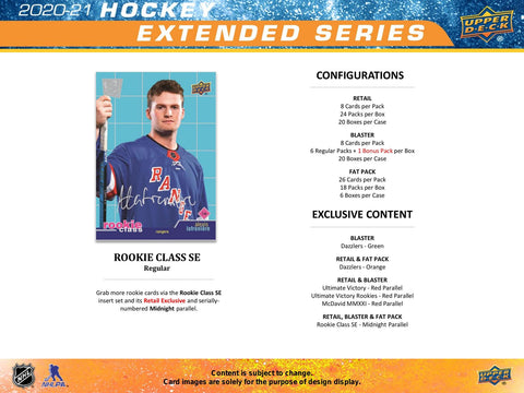 2020/21 Upper Deck Extended Series Hockey 24-Pack