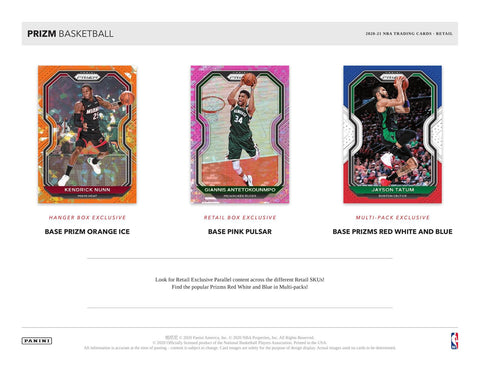 2020/21 Panini Prizm Basketball Cello Multi 12-Pack