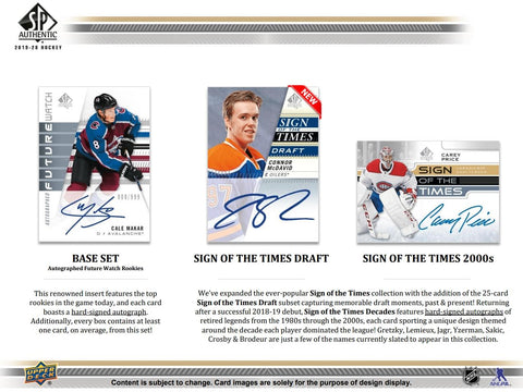 2019/20 Upper Deck SP Authentic Hockey Hobby