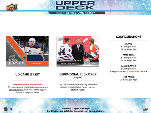2020/21 Upper Deck Series 1 Hockey 24-Pack