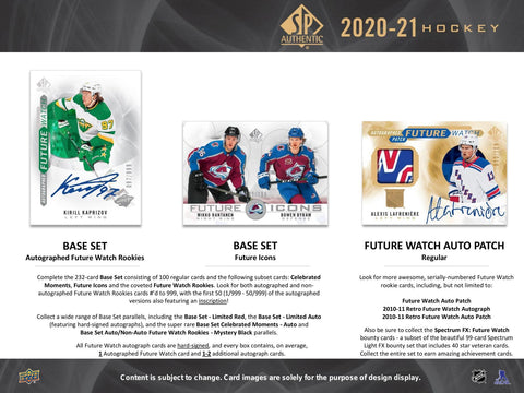 2020/21 Upper Deck SP Authentic Hockey Hobby