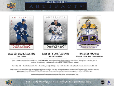 2021/22 Upper Deck Artifacts Hockey Hobby