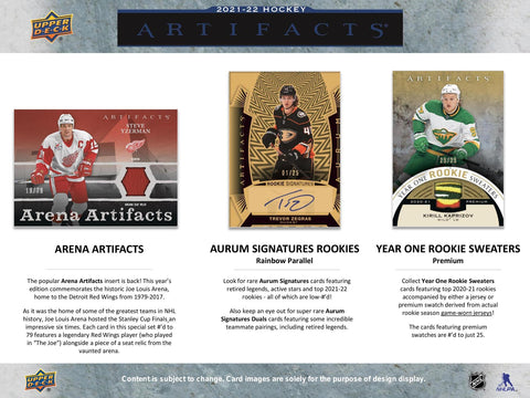 2021/22 Upper Deck Artifacts Hockey Hobby