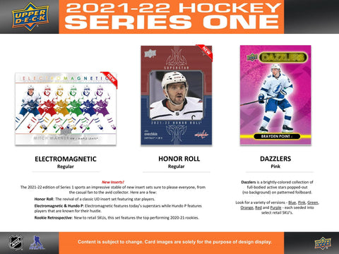 2021/22 Upper Deck Series 1 Hockey Retail 24-Pack