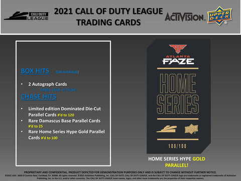 2021 Call of Duty League Hobby (Upper Deck 2022)