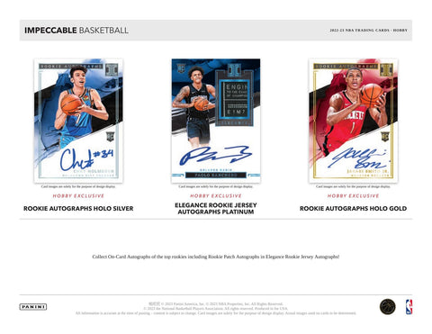 2022/23 Panini Impeccable Basketball Hobby