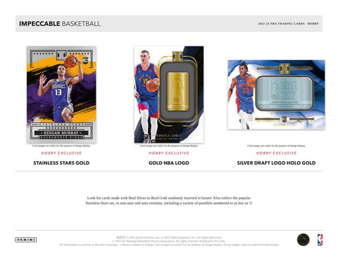 2022/23 Panini Impeccable Basketball Hobby