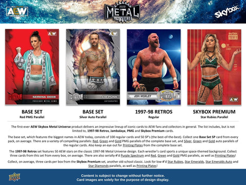 2022 Upper Deck All Elite Wrestling AEW Skybox Metal Universe Hobby