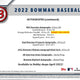 2022 Bowman Baseball Hobby