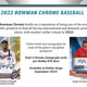 2022 Bowman Chrome Baseball HTA Choice