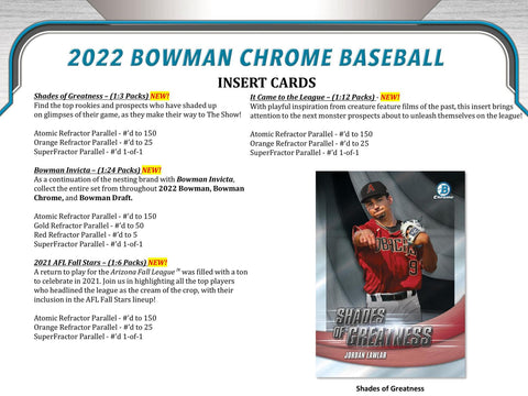 2022 Bowman Chrome Baseball LITE