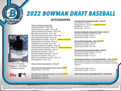 2022 Bowman Draft Baseball Hobby Jumbo
