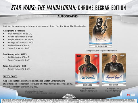 Star Wars The Mandalorian Chrome Beskar Edition Hobby (Topps 2022)