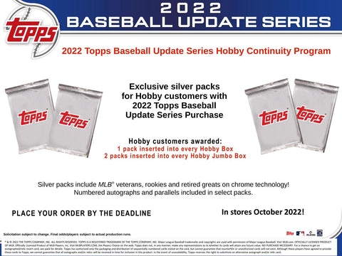2022 Topps Update Series Baseball Hobby Jumbo