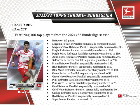2021/22 Topps Chrome Bundesliga Soccer Hobby