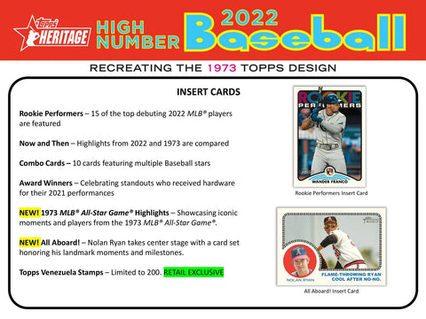 2022 Topps Heritage High Number Baseball 8-Pack Blaster