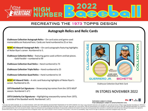 2022 Topps Heritage High Number Baseball 8-Pack Blaster