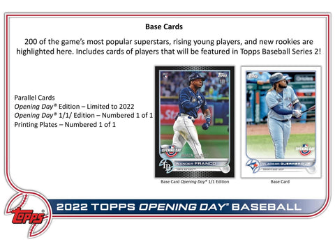 2022 Topps Opening Day Baseball Hobby