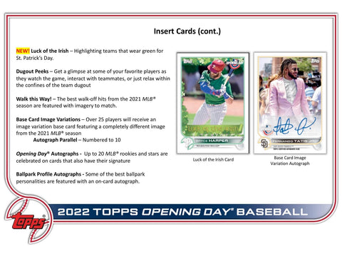 2022 Topps Opening Day Baseball Hobby