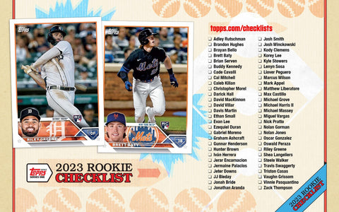 2023 Topps Series 1 Baseball Checklist