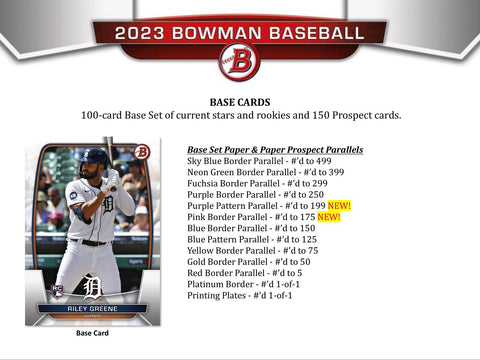 2023 Bowman Baseball Hobby Jumbo