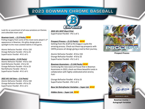 2023 Bowman Chrome Baseball Hobby