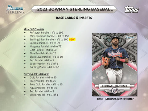 2023 Bowman Sterling Baseball Hobby