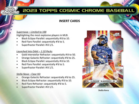 2023 Topps Cosmic Chrome Baseball Hobby