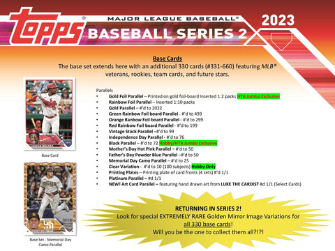 2023 Topps Series 2 Baseball Hobby