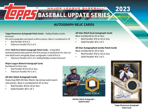 2023 Topps Update Series Baseball Hobby