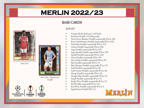 2022/23 Topps UEFA Club Competitions Merlin Chrome Soccer Hobby