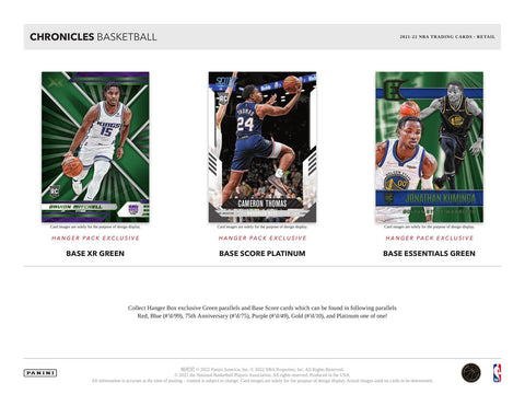 2021/22 Panini Chronicles Basketball 6-Pack Blaster