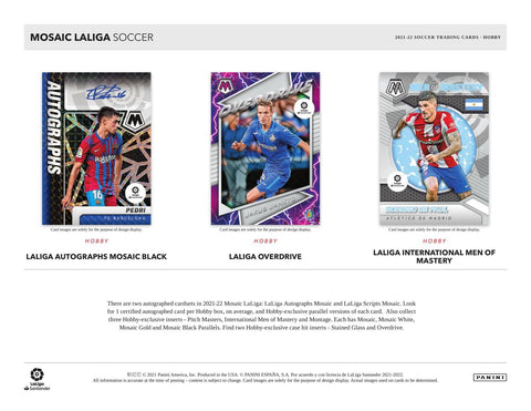 2021/22 Panini Mosaic LaLiga Soccer Hobby