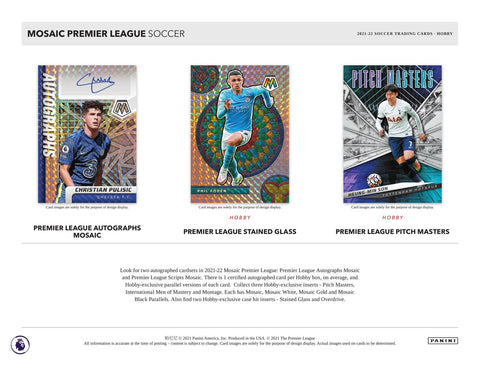 2021/22 Panini Mosaic EPL Premier League Soccer Hobby