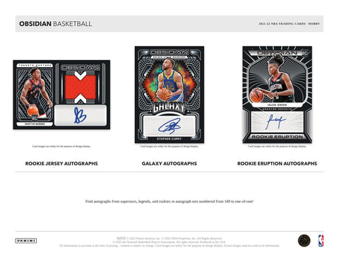 2021/22 Panini Obsidian Basketball Hobby