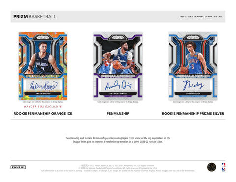 2021/22 Panini Prizm Basketball Hanger 16-Pack