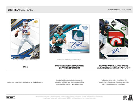 2021 Panini Limited Football 1st Off The Line FOTL Hobby