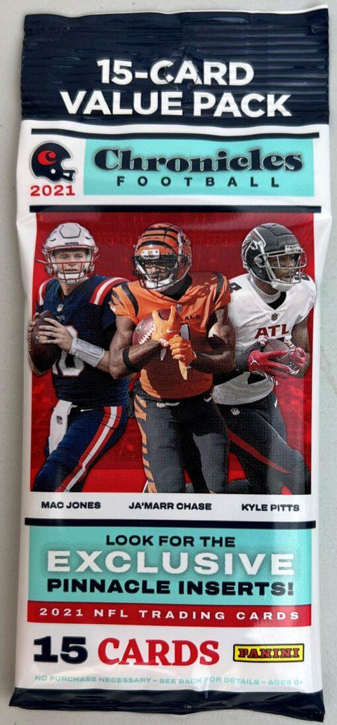 2021 Panini Chronicles Football 15-Card Jumbo Value 12-Pack