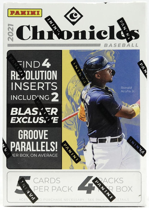 2021 Panini Chronicles Baseball 4-Pack Blaster (Groove Parallels!)